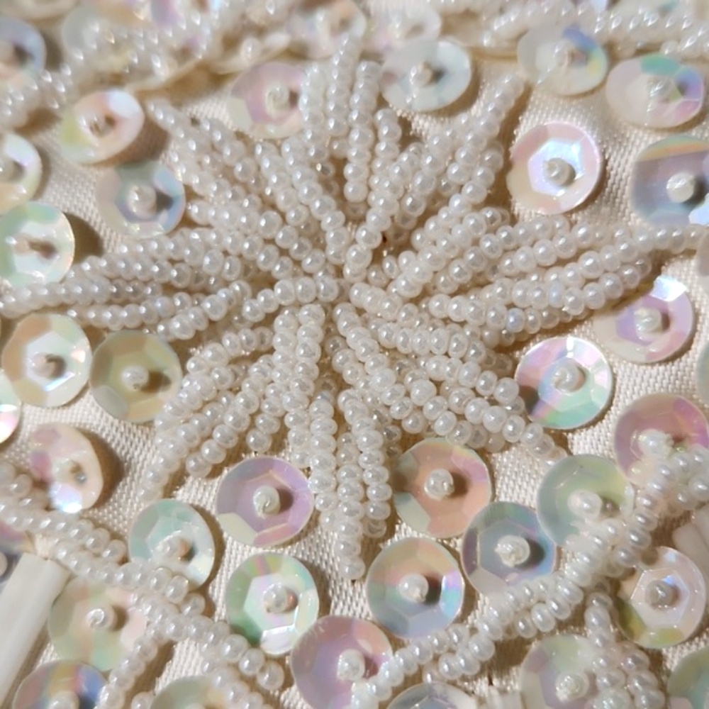 Vintage Beaded Iridescent Sequined Evening Bag - Picture 5 of 13